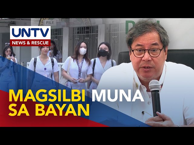 ⁣DOH, hinikayat ang nasa 3,000 na bagong doktor na magsilbi sa gobyerno