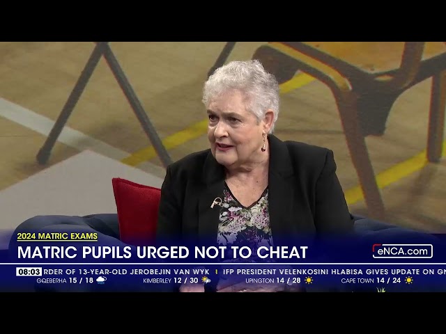 Class of 2024 | Matrics urged not to cheat