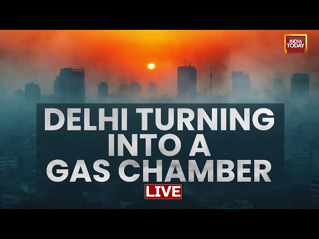 ⁣Delhi Pollution LIVE Updates | Delhi AQI Dips | Delhi Air Pollution News | Toxic Froth Covers Yamuna