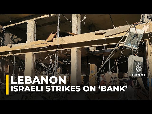 ⁣Tensions rise in Beirut as Israeli military targets 'Hezbollah’s financial institution'