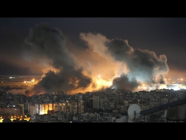 ⁣Israel lanza ataques aéreos contra oficinas bancarias de Hezbolá en Beirut