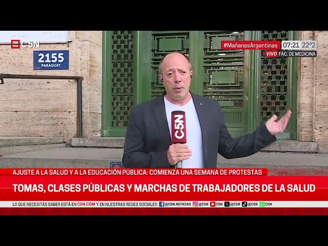 ⁣SEMANA de PROTESTAS: TOMAS, CLASES PÚBLICAS y MARCHAS de TRABAJADORES de la SALUD