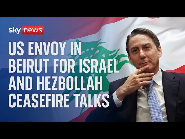 ⁣US envoy in Beirut for Israel and Hezbollah ceasefire talks