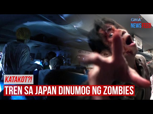 ⁣Katakot?! Tren sa Japan dinumog ng zombies | GMA Integrated Newsfeed