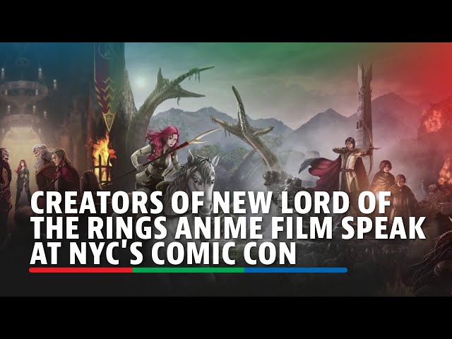 ⁣Creators of new Lord of the Rings anime film speak at NYC's Comic Con