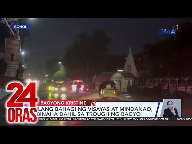 ⁣Ilang bahagi ng Visayas at Mindanao, binaha dahil sa trough ng bagyo | 24 Oras