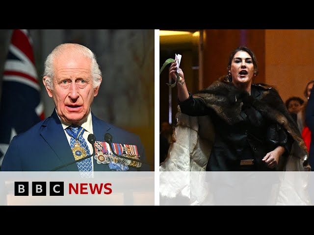 ⁣King Charles heckled by senator during Australia visit | BBC News