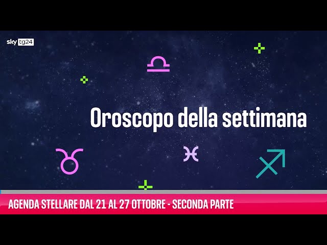 ⁣Agenda stellare dal 21 al 27 ottobre - Seconda parte