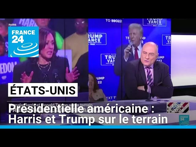 ⁣Présidentielle américaine : Kamala Harris et Donald Trump sur le terrain • FRANCE 24