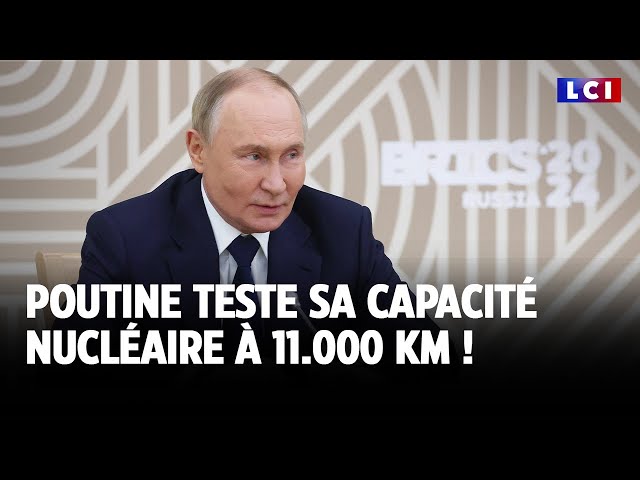 ⁣Poutine teste sa capacité nucléaire à 11.000 km !