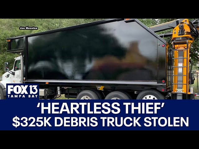 Hurricane debris cleanup truck stolen in Florida