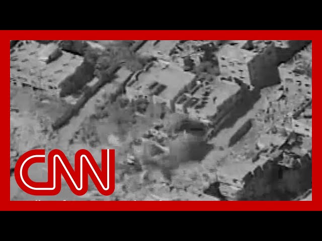 ⁣Drone footage shows strikes on what Israel says are more Hamas fighters