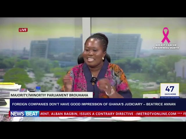 Foreign Companies Don't Have Good Impression Of Ghana's Judiciary--Beatrice Annan