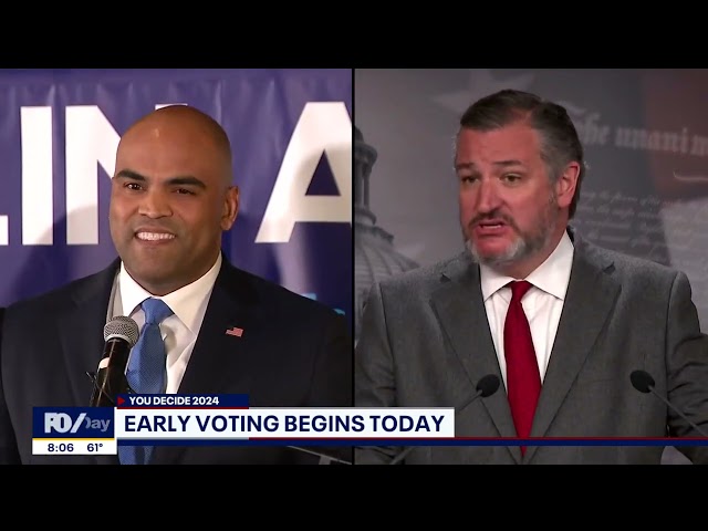 ⁣First day of early voting in Texas: Polling places are already very busy