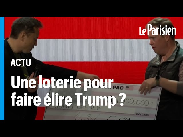 ⁣Elon Musk fait gagner 1 million de dollars chaque jour à un électeur pro-Trump