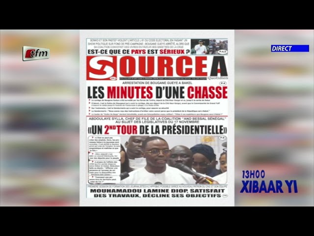 ⁣Revue de Presse du 21 Octobre 2024 présenté par Mamadou Mouhamed Ndiaye