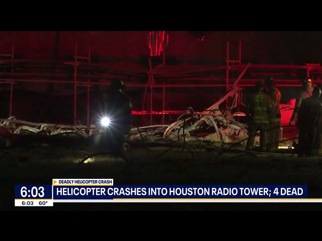 ⁣DEADLY HELICOPTER CRASH: Downtown Houston