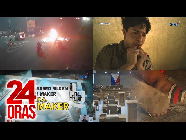 ⁣24 Oras: (Part 2) Motor, nagliyab matapos sumalpok sa sasakyan, 2 patay; Hinangaang eksena..., atbp.