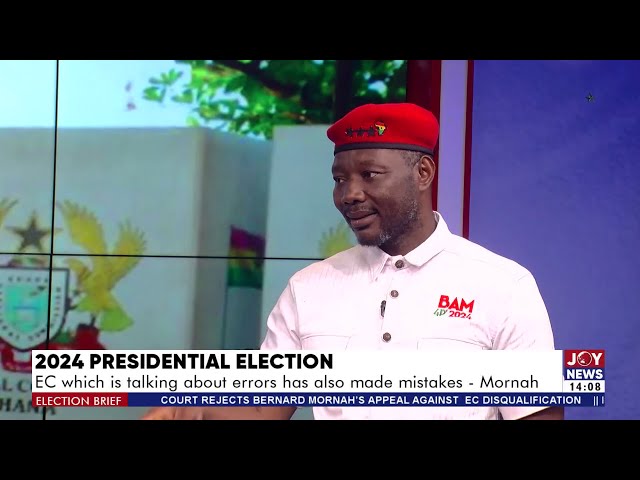 ⁣2024 Presidential Election: Court rejects Bernard Mornah's appeal against EC's disqualific