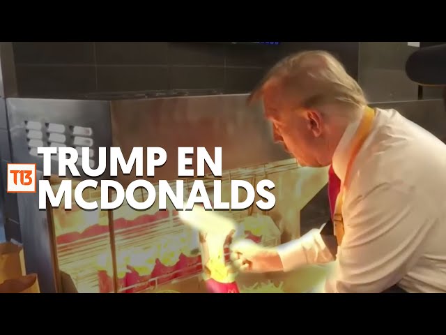 ⁣Así fue el día de Donald Trump como trabajador de McDonalds