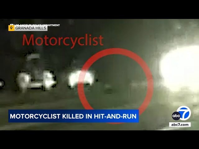 ⁣LAPD seeks help finding 2 hit-and-run drivers after motorcyclist killed in Granada Hills