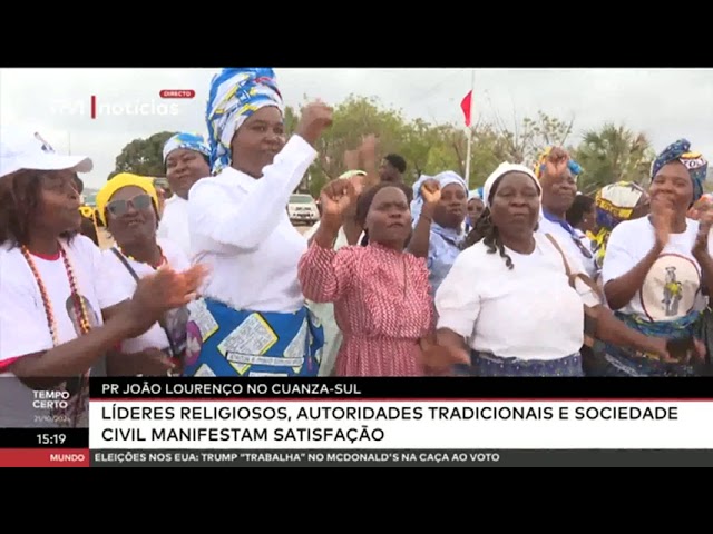 ⁣PR João Lourenço no Cuanza-Sul:Líderes religiosos, autoridades tradicionais e sociedade civil manife