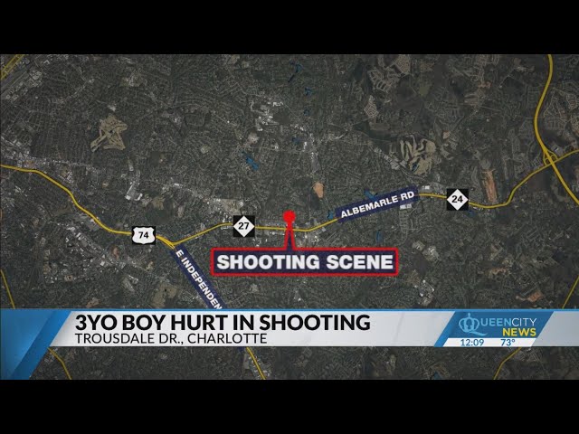 ⁣3-year-old boy hospitalized following shooting in E. CLT