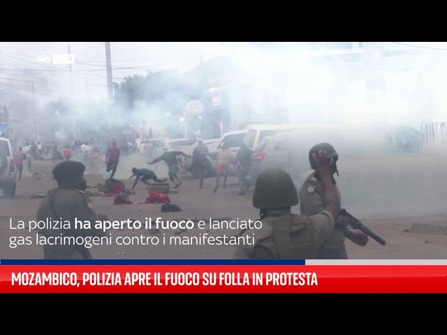 ⁣Mozambico, polizia apre il fuoco su folla in protesta