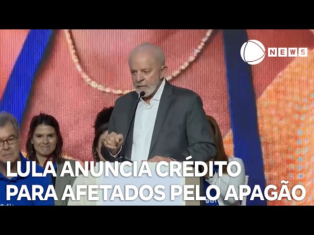 ⁣Lula anuncia linha de crédito para empresários afetados pelo apagão em SP