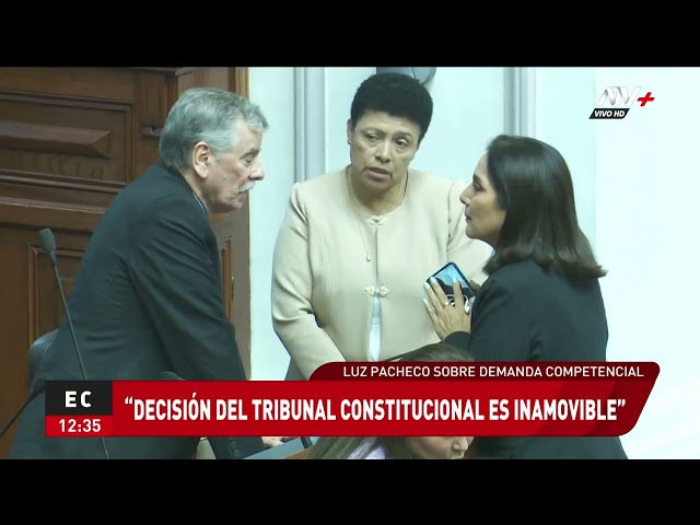 ⁣Presidenta del TC tras rechazar demanda competencial del Congreso: "Decisión es inamovible"