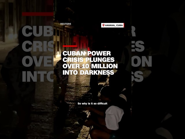 ⁣Cuban power crisis plunges over 10 million into darkness