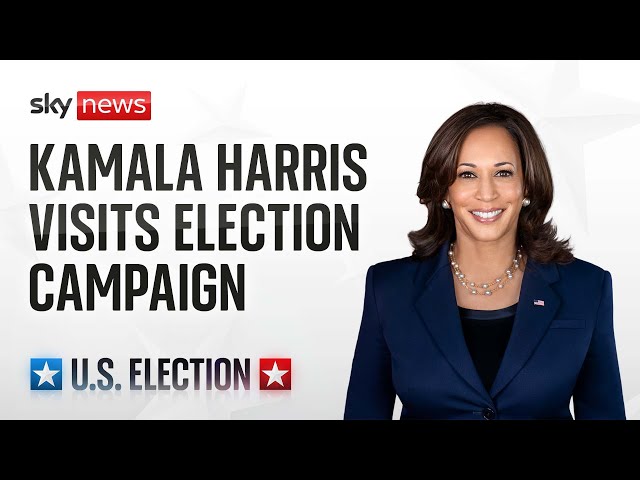 ⁣Watch: Kamala Harris participates in Michigan election campaign