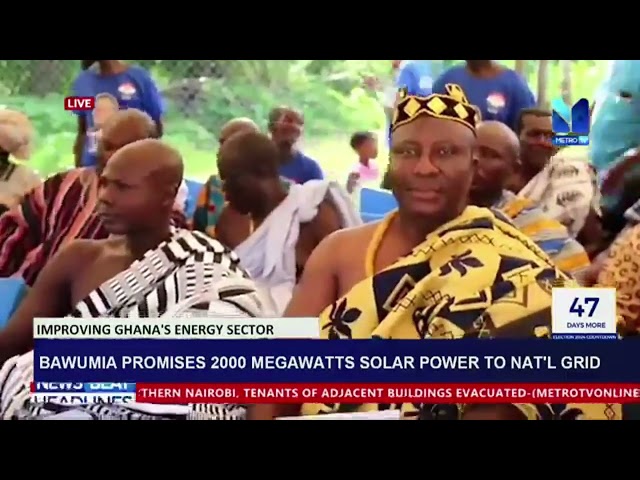 ⁣Bawumia Promises 2000 Megawatt Solar Power To National Grid