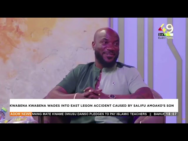 ⁣Kwabena Kwabena wades into east legon accident caused by Salifu Amoako's son (21-10-24)