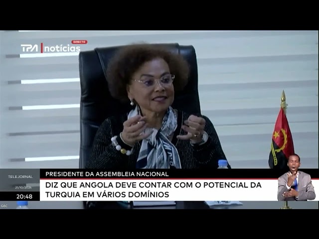 ⁣Presidente da Assembleia Nacional reúne com Embaixador de Angola na Turquia