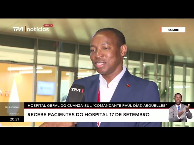 ⁣Hospital Geral do Cuanza-Sul "Comandante Raúl Dias - Arguelles" recebe pacientes do Hospit