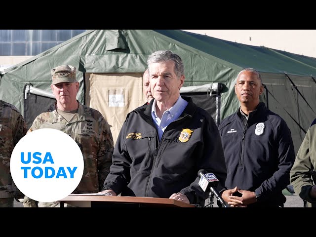 ⁣Gov. Roy Cooper calls for 'resilient' recovery after Helene | USA TODAY