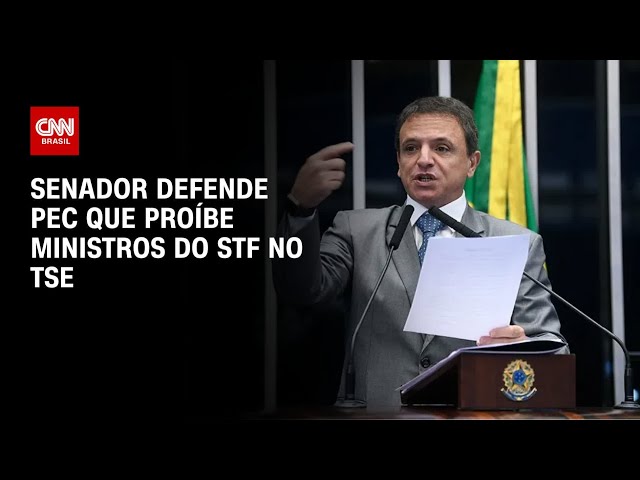 ⁣Senador defende PEC que proíbe ministros do STF no TSE | CNN ARENA