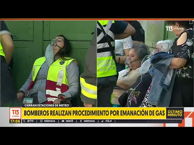 ⁣Cierran estaciones de Metro: bomberos realizan procedimiento por emanación de gas