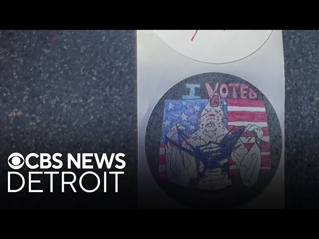 ⁣Voting stickers in Michigan get new designs