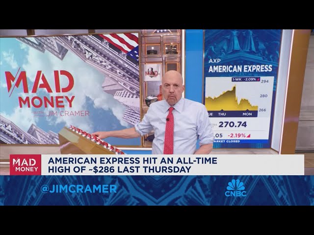 ⁣You should buy the dip with American Express, says Jim Cramer