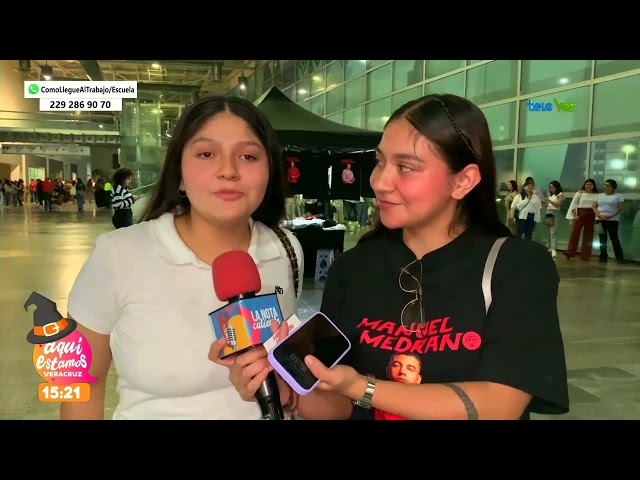 ⁣El cantante colombiano Manuel Medrano se presentó en Veracruz, causando gran euforia.