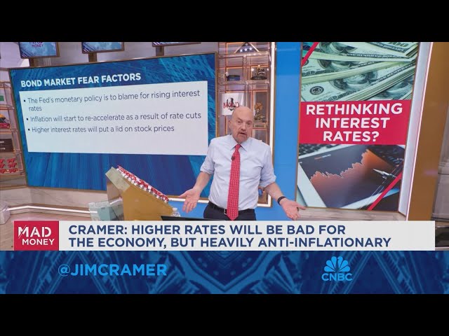 ⁣Higher rates will be bad for economy, but also anti-inflationary, says Jim Cramer