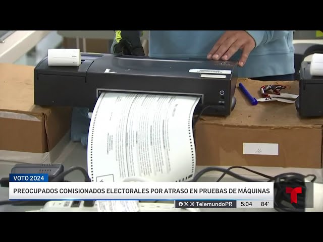 ⁣Preocupados comisionados electorales por atraso en pruebas a máquinas de escrutinio