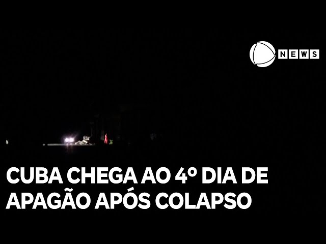 ⁣População protesta após colapso da rede elétrica em Cuba