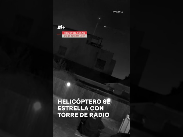 ⁣Helicóptero se estrella con torre de radio - N+ #Shorts