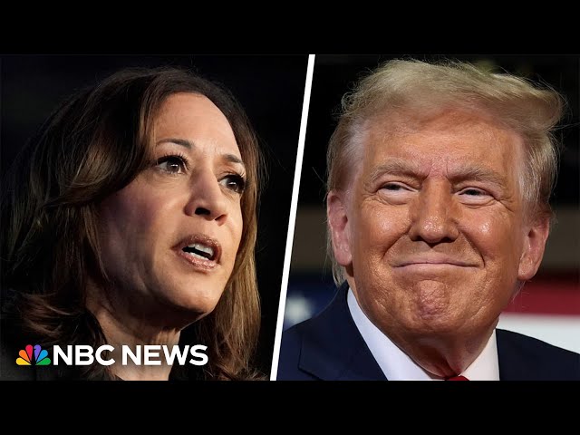 ⁣Trump campaigns in N.C. while Harris barnstorms in three swing states as race tightens