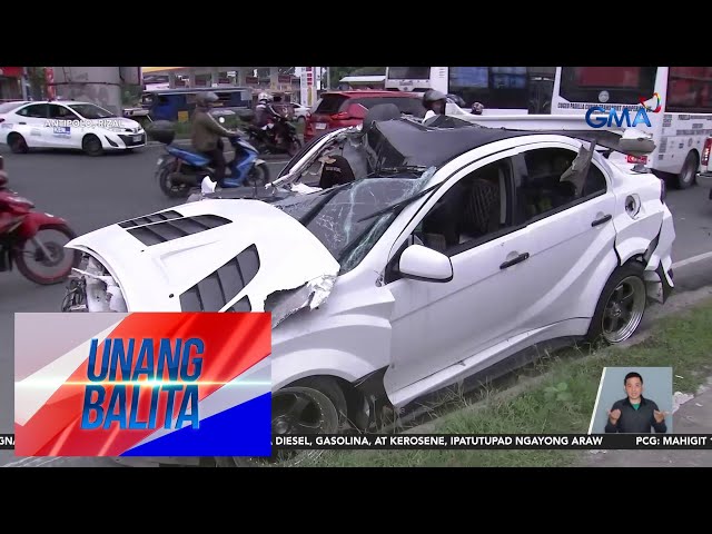 ⁣1, patay nang sumalpok ang sinasakyang kotse sa 10-wheeler; 4, sugatan | Unang Balita