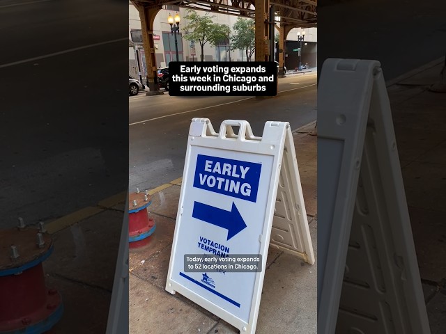 ⁣Early voting expands this week in Chicago and surrounding suburbs