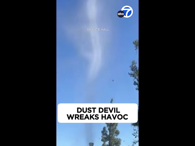 ⁣Dust devil wreaks havoc during Pop Warner game in Rancho Cucamonga